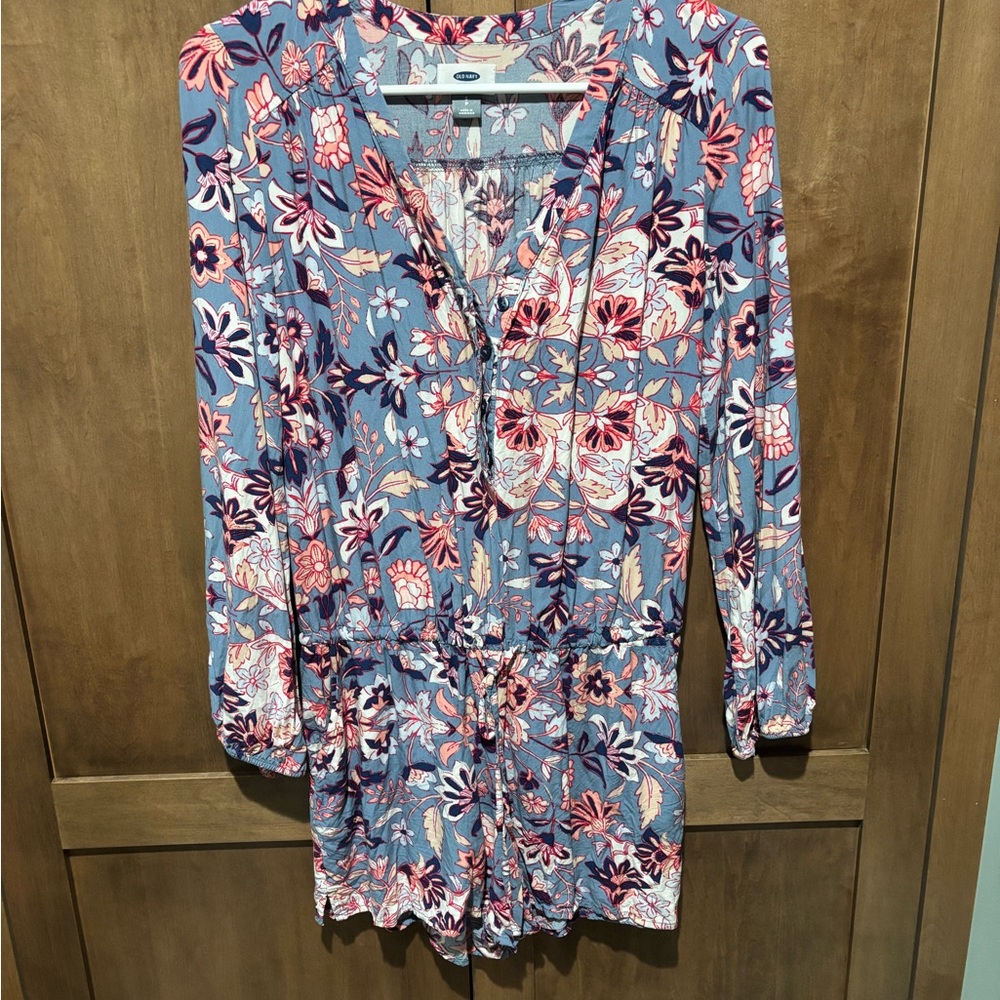 Floral Long Sleeve Romper
